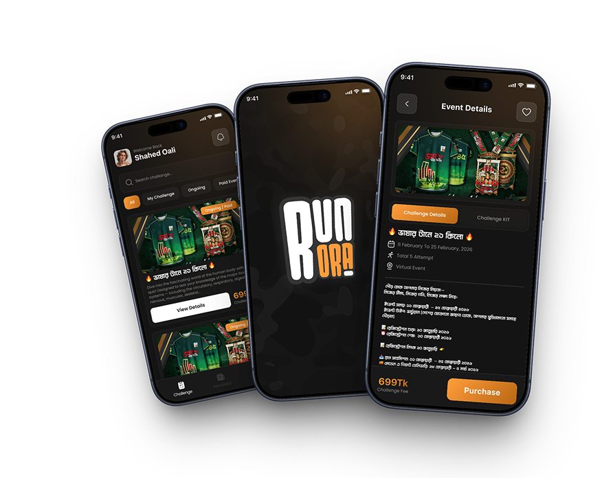 Runora App Screenshots